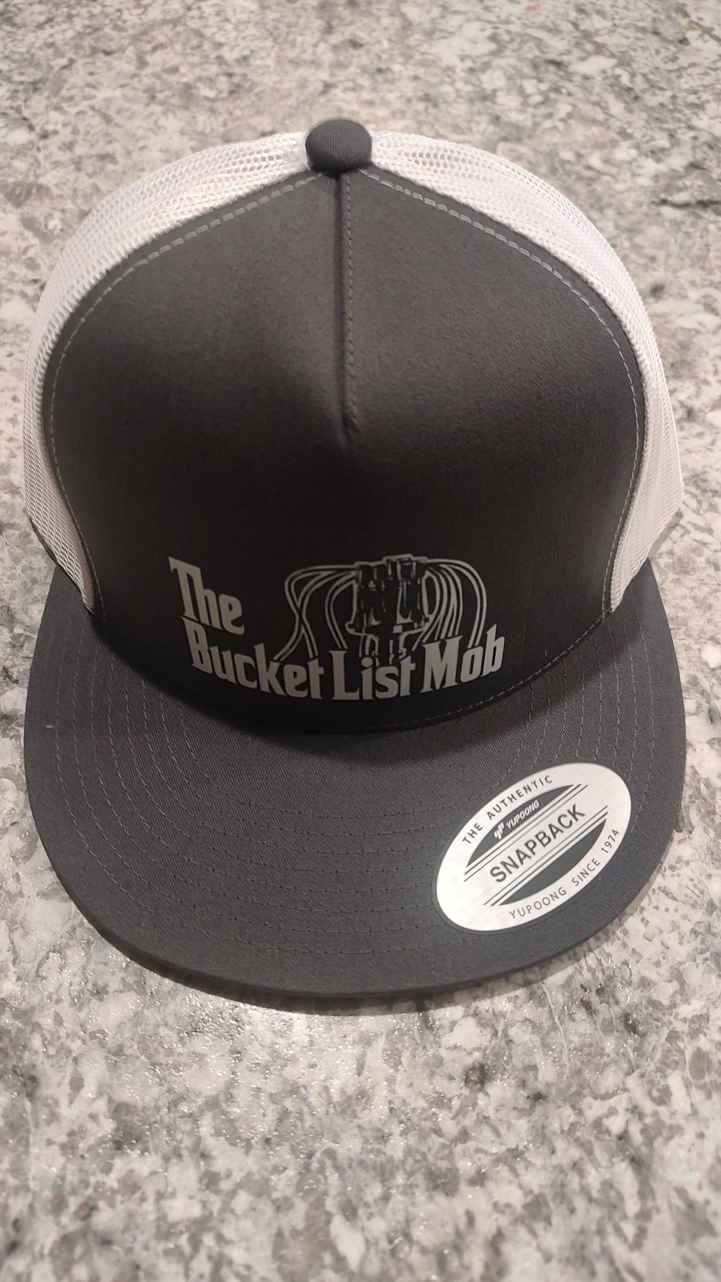 "The BucketList Mob" Trucker Snap Back-6006-GRY/WHT
