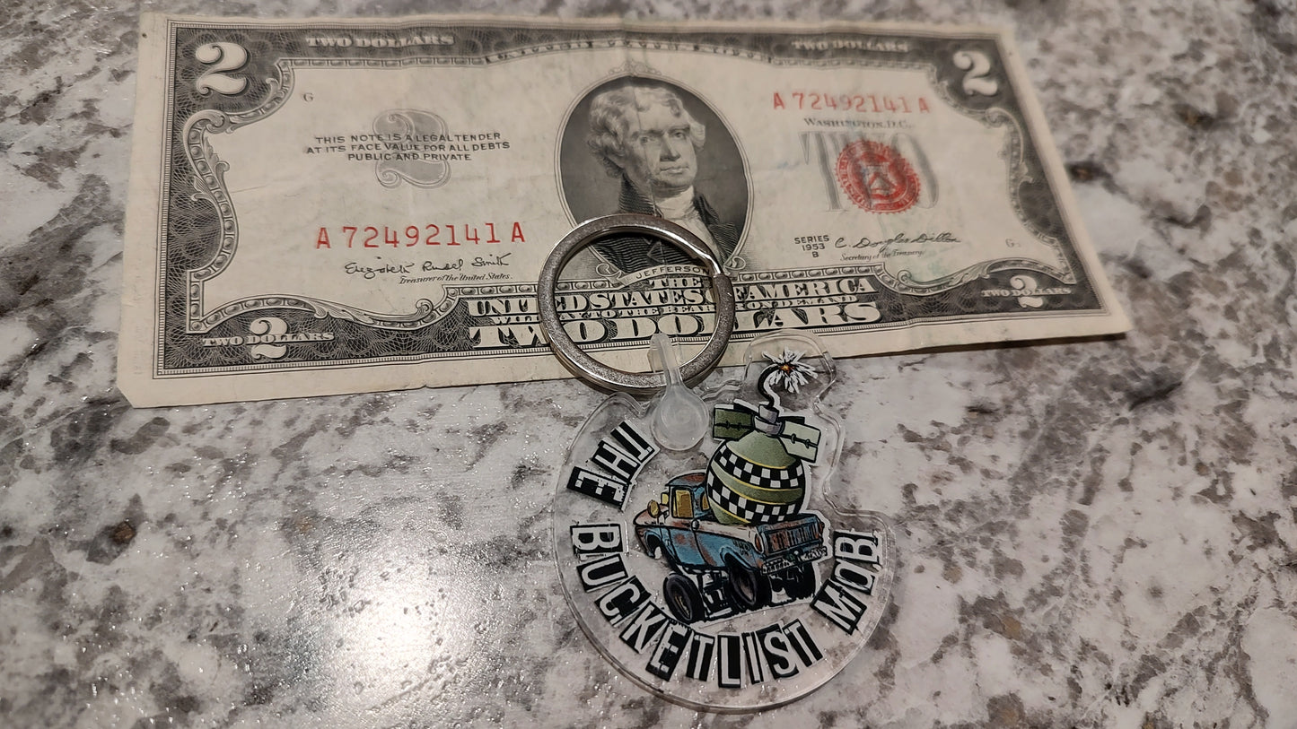 BucketList Mob "Cluster Bomb" Keychain