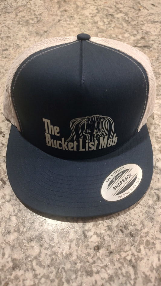 "The BucketList Mob" Trucker Snap Back-6006-NVY/WHT