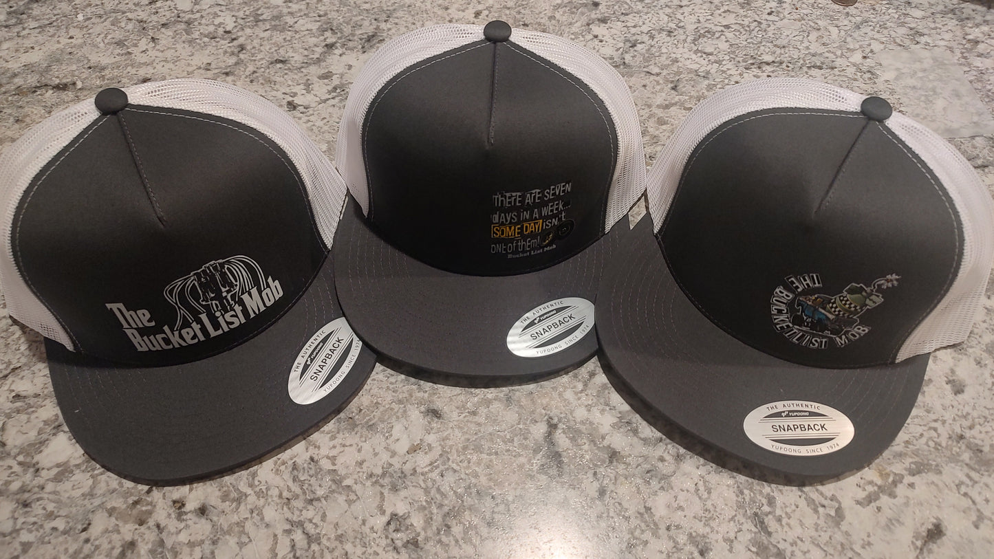 "Cluster Bomb" Trucker Snap Back-6006-GRY/WHT