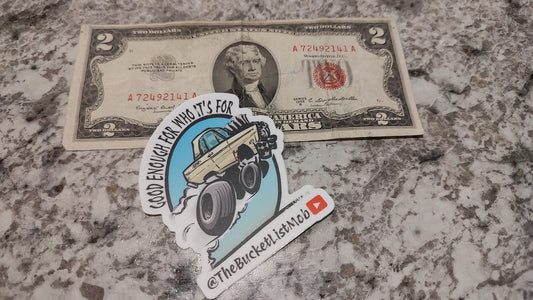 BucketList Mob YouTube Ugly Duckling Sticker