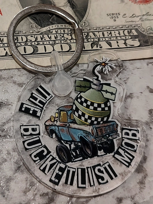 BucketList Mob "Cluster Bomb" Keychain